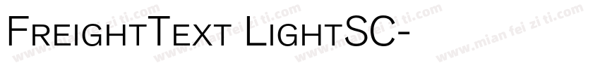 FreightText LightSC字体转换